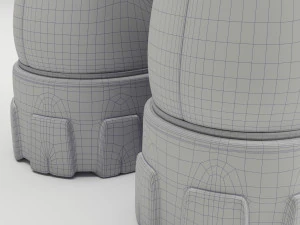 Prada monolith leather boots 3D Model