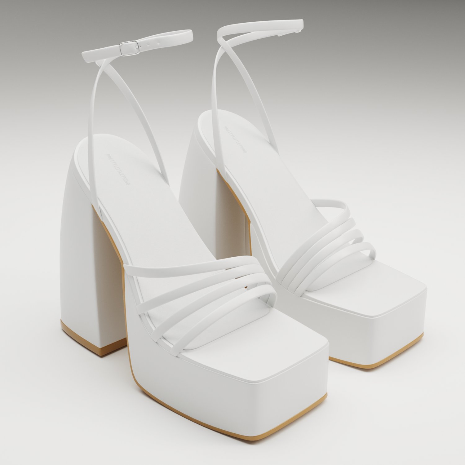 White heels top pretty little thing