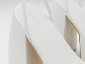 Heels prettylittlething white 3Dモデル