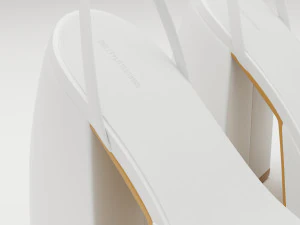 Heels prettylittlething white 3D Model