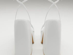 Heels prettylittlething white 3D Model
