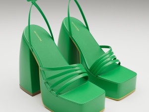 Heels prettylittlething green 3D 모델