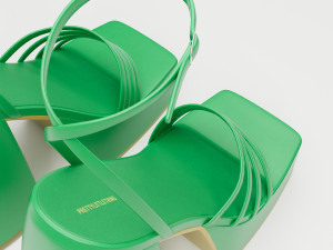 Heels prettylittlething green 3D 모델