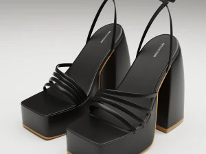 Heels prettylittlething black 3D Model