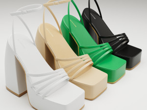 Heels prettylittlething collection set 3Dモデル