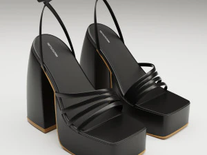 Heels prettylittlething collection set 3D Model