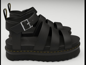 Blaire Hydro Leather Strap Sandals Dr Martens Model 3D
