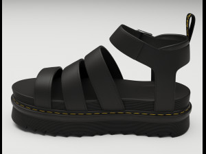 Blaire Hydro Leather Strap Sandals Dr Martens Model 3D