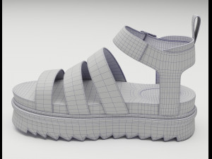 Blaire Hydro Leather Strap Sandals Dr Martens Model 3D