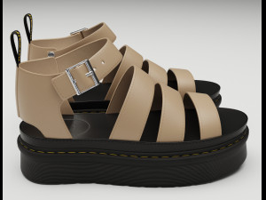 Strap Sandals Dr Martens 3Dモデル