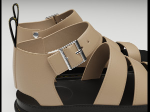 Strap Sandals Dr Martens 3Dモデル