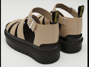 Strap Sandals Dr Martens 3Dモデル