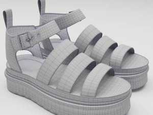 Strap Sandals Dr Martens 3D Model
