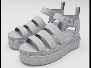 Strap Sandals Dr Martens 3Dモデル