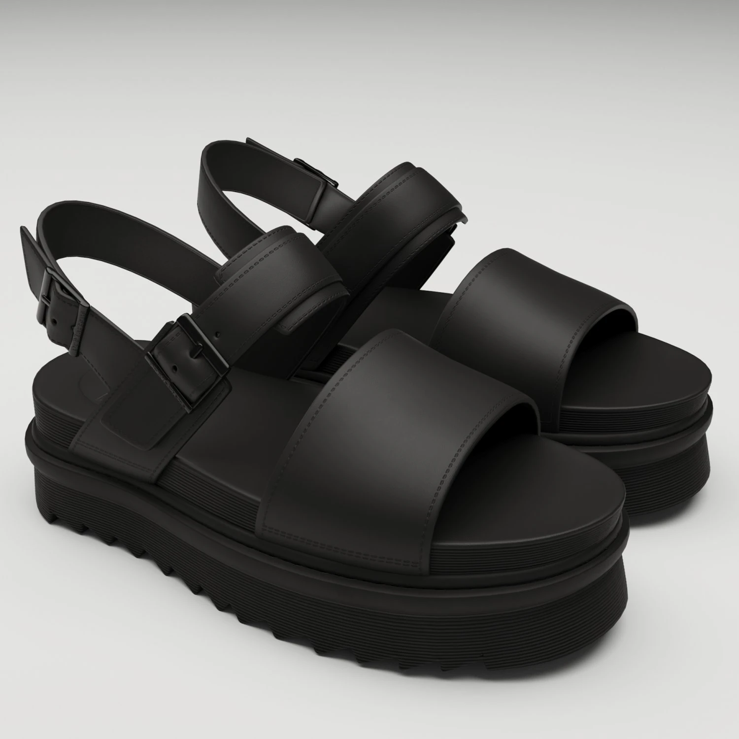 Sandals Dr Martens 3D Model .c4d .max .obj .3ds .fbx .stl .blend