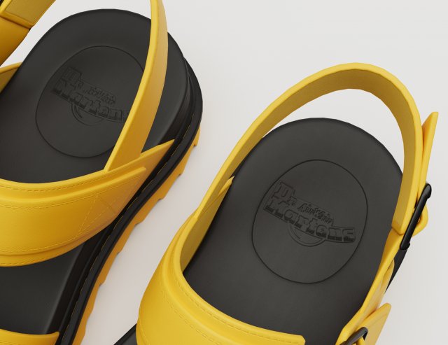 Dr martens yellow sandals top