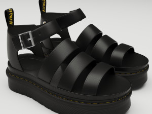 Collection set of sandals Dr Martens 3D 모델