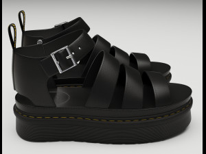 Collection set of sandals Dr Martens 3D 모델