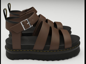 Collection set of sandals Dr Martens 3D 모델