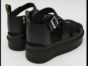 Collection set of sandals Dr Martens 3D 모델