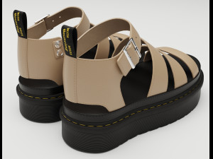 Collection set of sandals Dr Martens 3D 모델