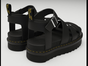 Collection set of sandals Dr Martens 3D 모델