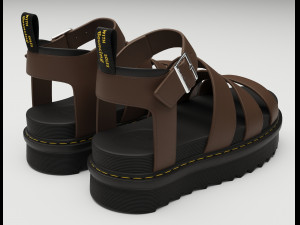 Collection set of sandals Dr Martens 3D 모델