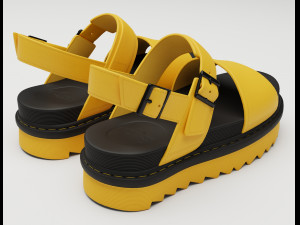 Collection set of sandals Dr Martens 3D 모델