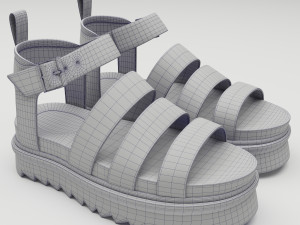 Collection set of sandals Dr Martens 3D 모델