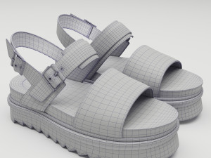 Collection set of sandals Dr Martens 3D 모델