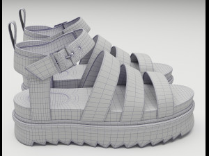 Collection set of sandals Dr Martens 3D 모델
