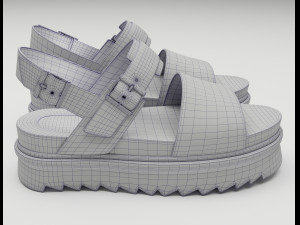 Collection set of sandals Dr Martens 3D 모델