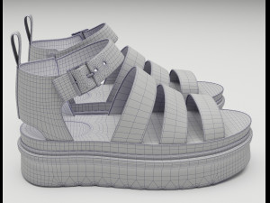 Collection set of sandals Dr Martens 3D 모델