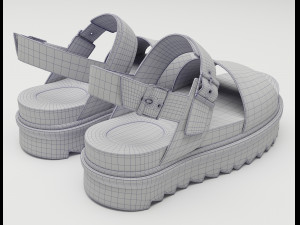 Collection set of sandals Dr Martens 3D 모델