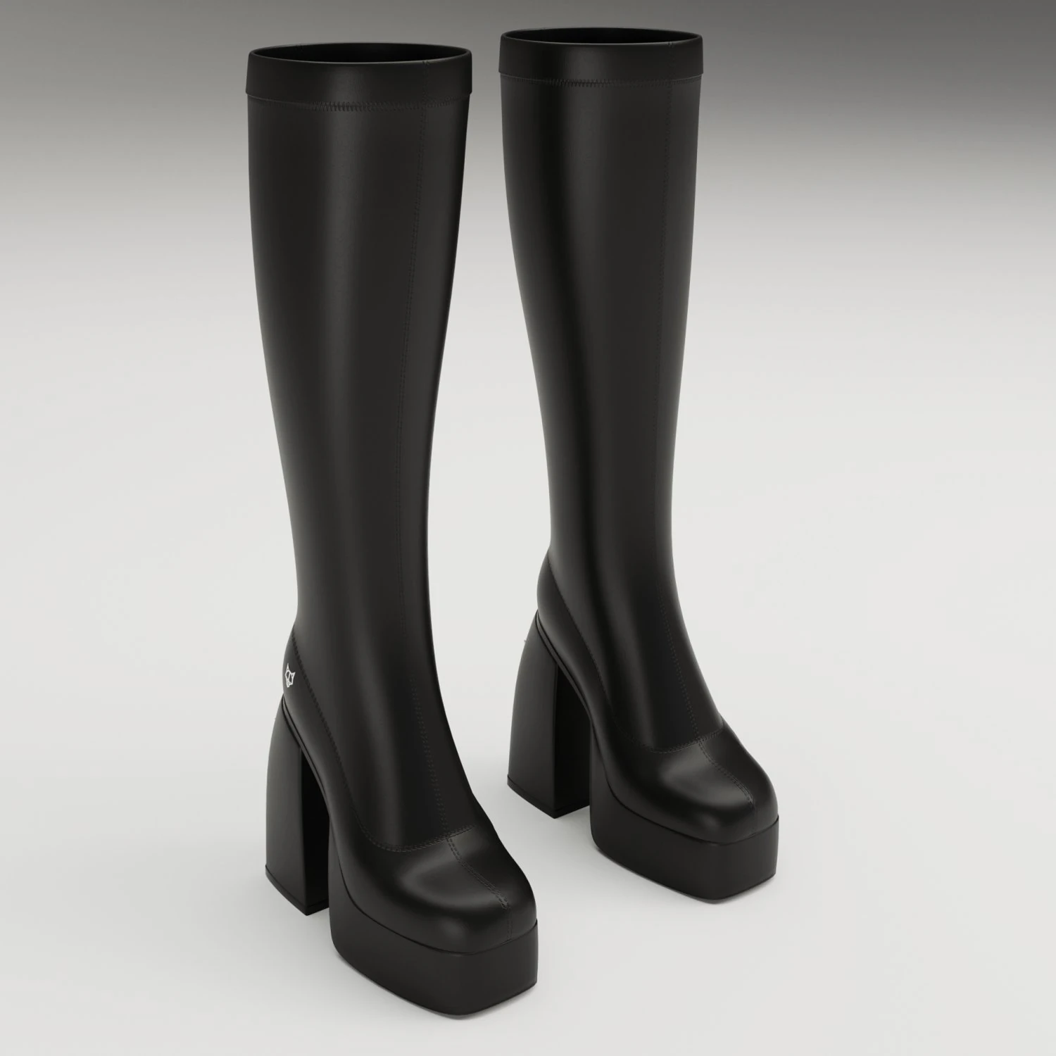 Naked Wolfe Boots Black 3D Model .c4d .max .obj .3ds .fbx .stl .blend 