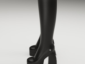Naked Wolfe Boots Black 3D मॉडल