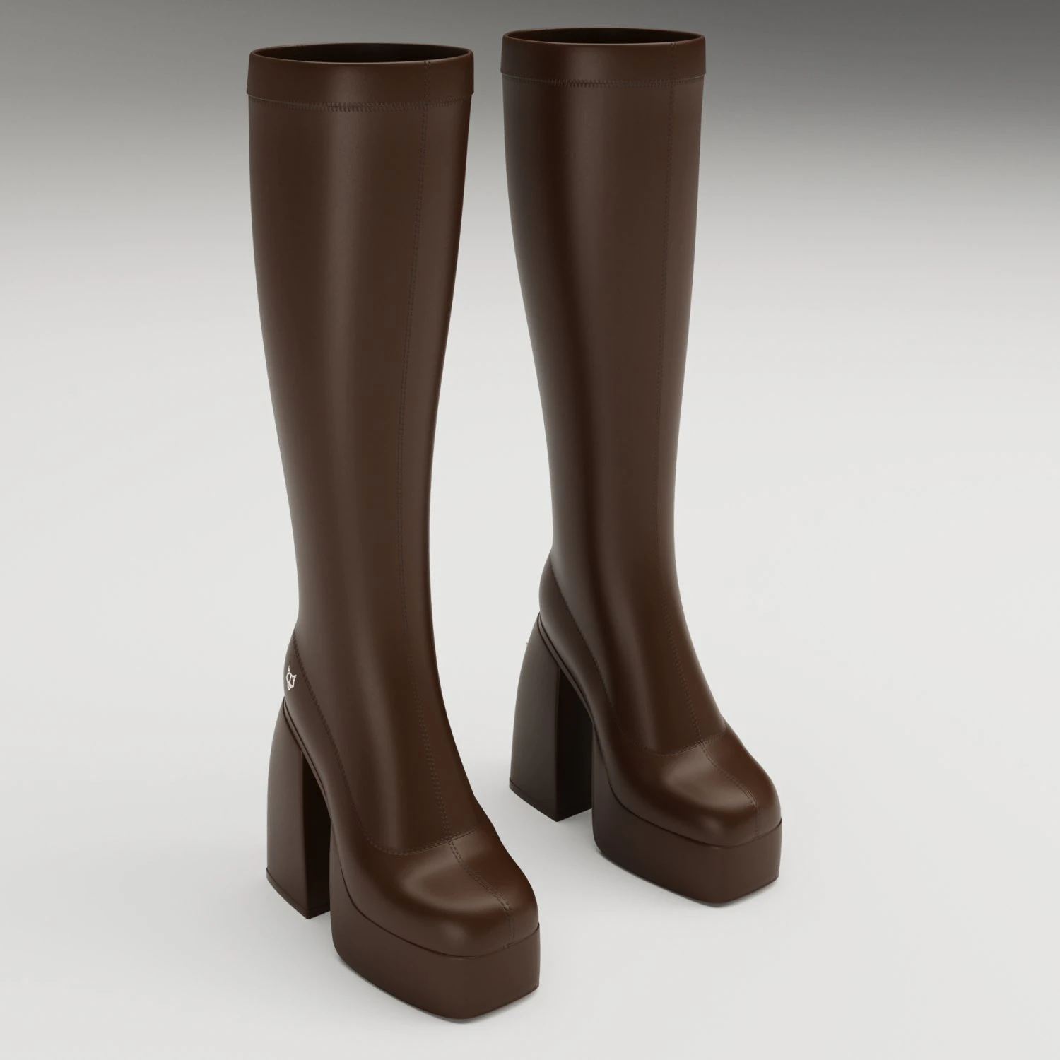 Naked Wolfe Boots Brown 3D Model .c4d .max .obj .3ds .fbx .stl .blend 