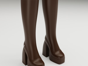 Naked Wolfe Boots Brown 3Dモデル