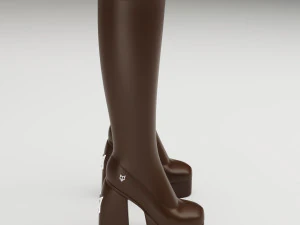 Naked Wolfe Boots Brown 3D Model