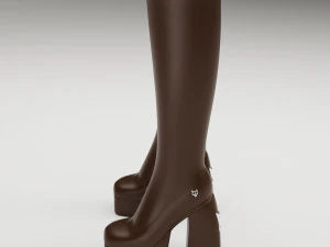 Naked Wolfe Boots Brown 3D Model