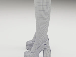 Naked Wolfe Boots Brown 3D Model