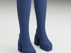 Naked Wolfe Stoffstiefel 3D Modell