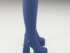 Naked Wolfe cloth Boots 3D Model