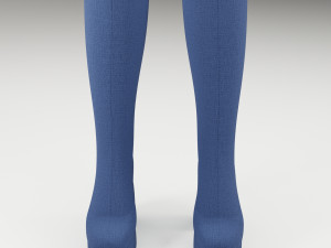 Naked Wolfe cloth Boots 3D Model