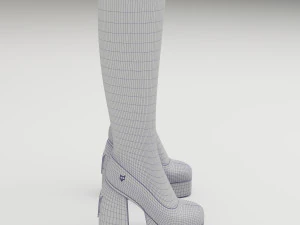 Naked Wolfe cloth Boots 3D Model