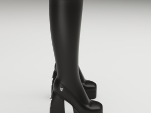 Collection set Naked Wolfe Boots 3D Model