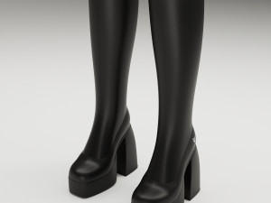 Collection set Naked Wolfe Boots 3D Model
