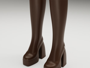 Collection set Naked Wolfe Boots 3D Model