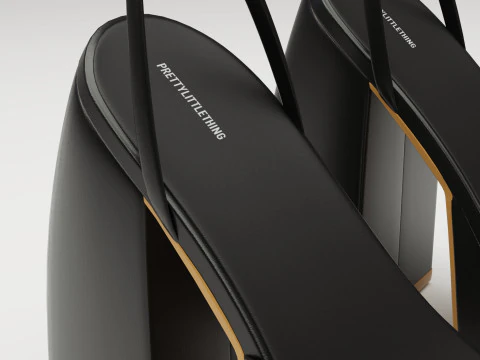 Heels prettylittlething Black 3D Model