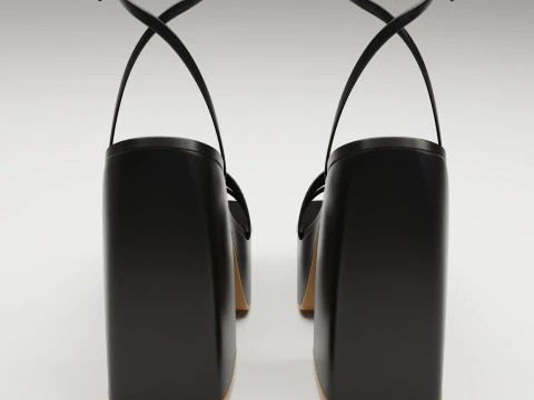 Heels prettylittlething Black 3D Model